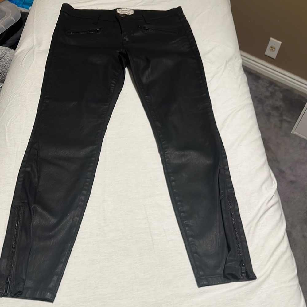 Current Elliott soho zip stiletto pants